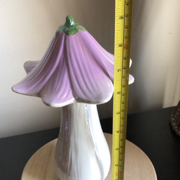 Purple White Ceramic Flower Accent Decor - Picture 4 of 6